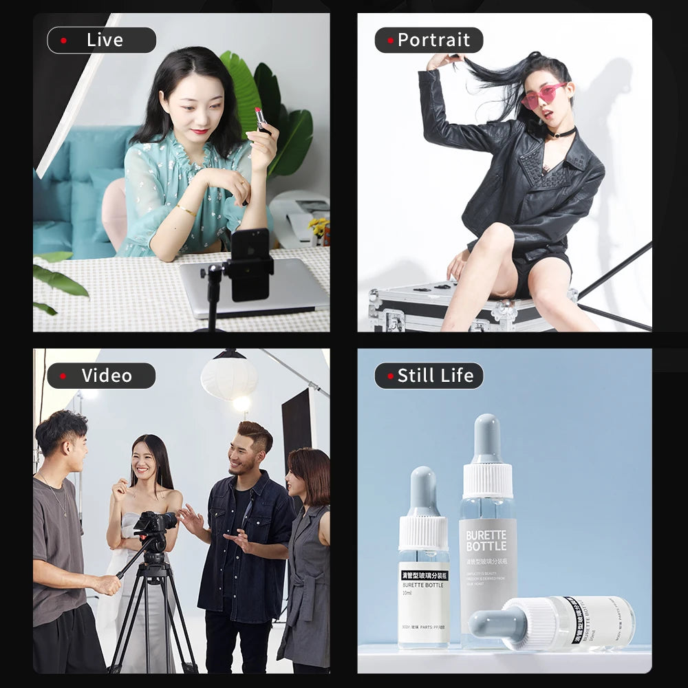 100W Photography LED Video Light  Daylight-Balanced Sun Lamp for Portrait Flash Studio Accessories Youtube Live Techelectronicx