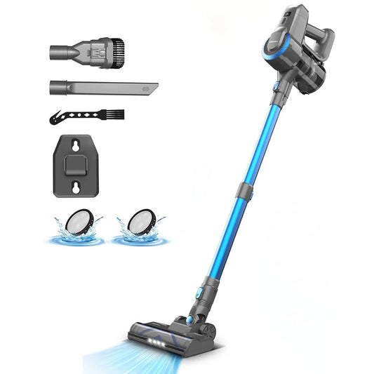 YISORA N300 Cordless Upright Vacuum Cleaner, 20Kpa Ultra Lightweight Stick Vacuum for Carpet, Hard Floor, Car, Pet Hair Techelectronicx