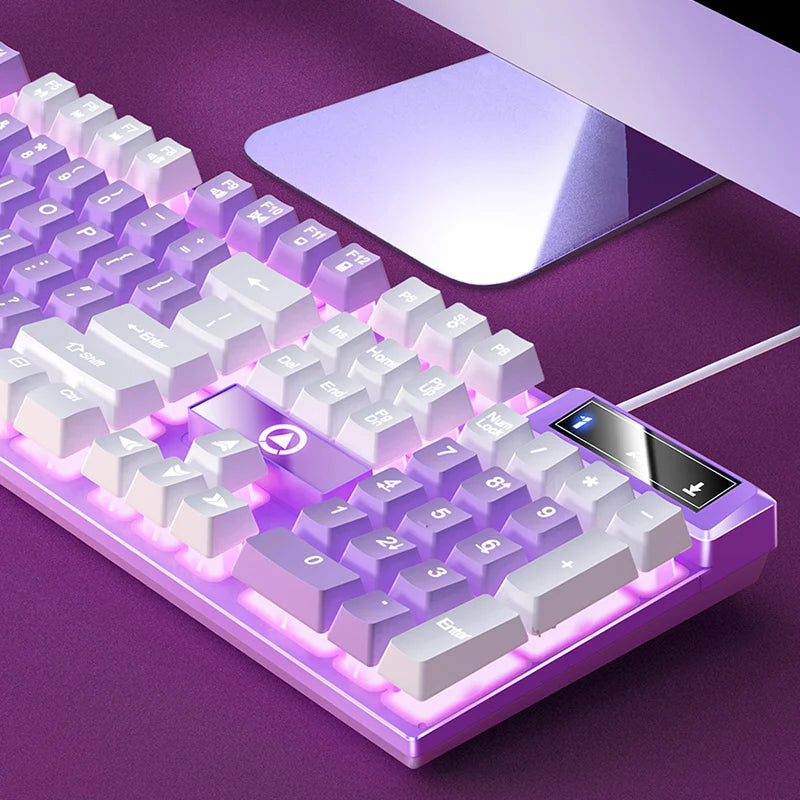 YINDIAO Keyboard Gaming Wired Laptop Desktops PC Computer Office Accessories Low Profile Gamer Keyboards With Numpad Techelectronicx