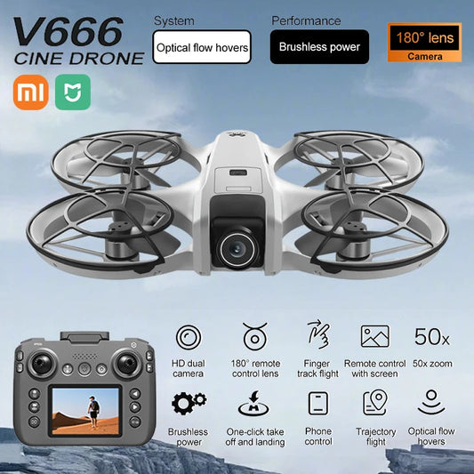 Xiaomi Mijia MINI V666 Drone 4K Professional WIFI 5G Dron Obstacle Avoidance Brushless Altitude Headless Mode RC Quadcopter Toys Techelectronicx