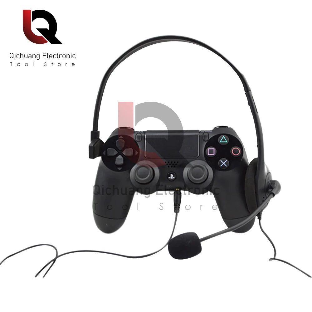 Headphones 3.5mm Wired Gaming Headset Earphones Music For PS4 Play Station 4 Game PC Chat computer With Microphone 120° Rotation - TechElect