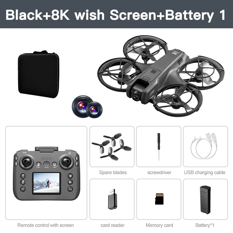 Xiaomi V666 Mini Drone 4K Professional Aerial 8k Dual Camera Intelligent obstacle avoidance  Brushless Quadcopter Kid RC Toy Techelectronicx