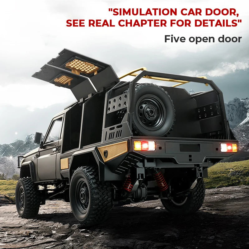 ZWN MN82 MN82S LC79 1/12 Full Scale RC Pickup Short Truck 4WD Remote Control Climbing Off-road Car Toys for Kids Christmas Gifts Techelectronicx