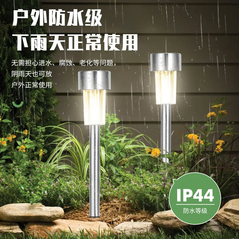 1 pcs Solar LED Outdoor Lights Garden Lamps Powered Waterproof Landscape Path Yard Backyard Lawn Patio Decorative LED Lighting TechElect
