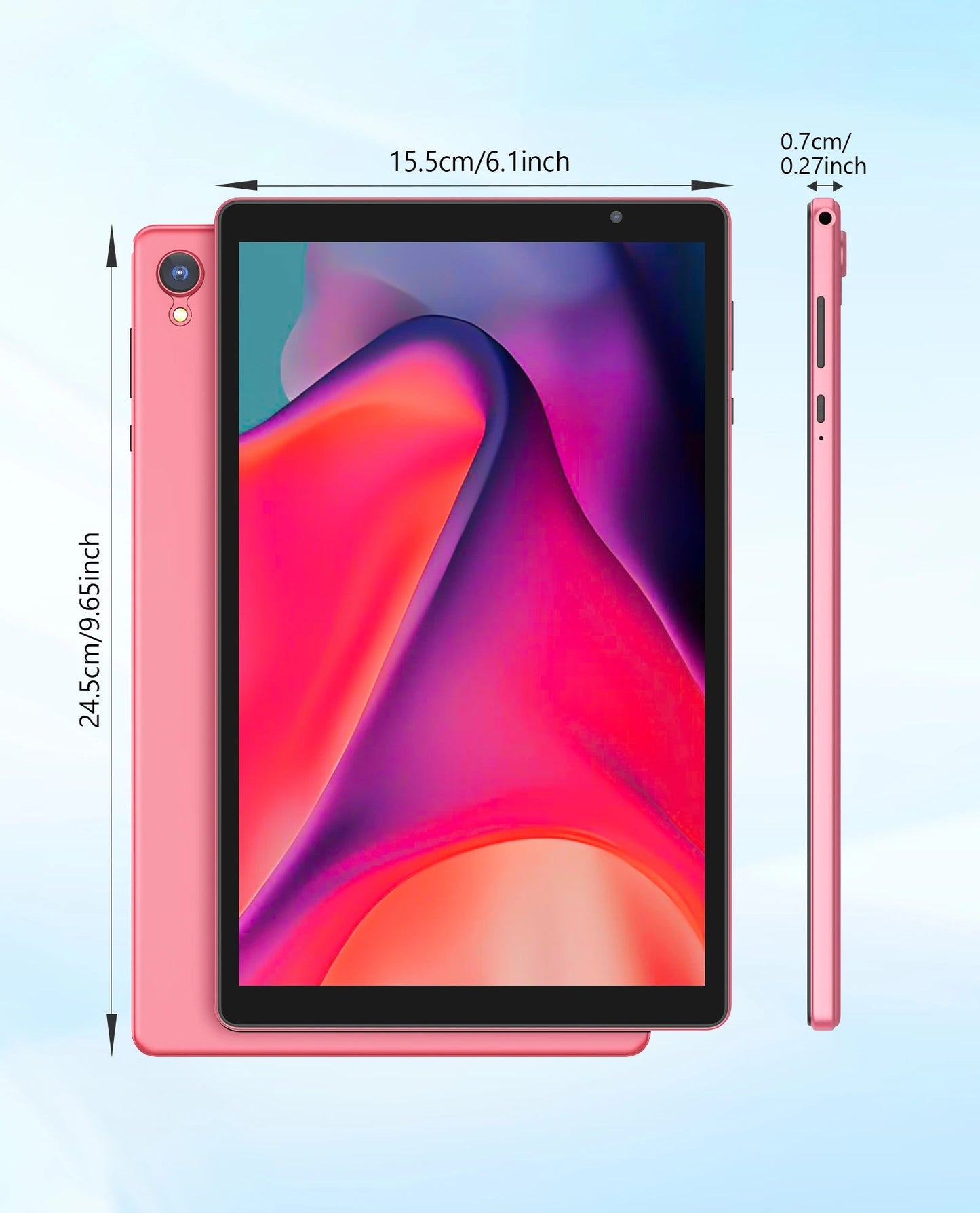 10-inch Android tablet, 4GB (2G + 2G memory expansion) RAM + 32GB ROM, 1280x800 IPS screen, dual cameras, WiFi, 6000 mAh battery TechElect