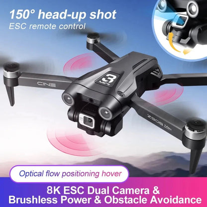 Z908 Pro Max Drone - 8K HD Dual Camera, Brushless, Obstacle Avoidance, 9000M Range, Foldable Quadcopter TechElect