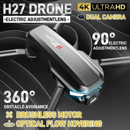 【TYRC H27】Rc camera drone 4K professional high-definition camera brushless motor long-range obstacle avoidance Techelectronicx