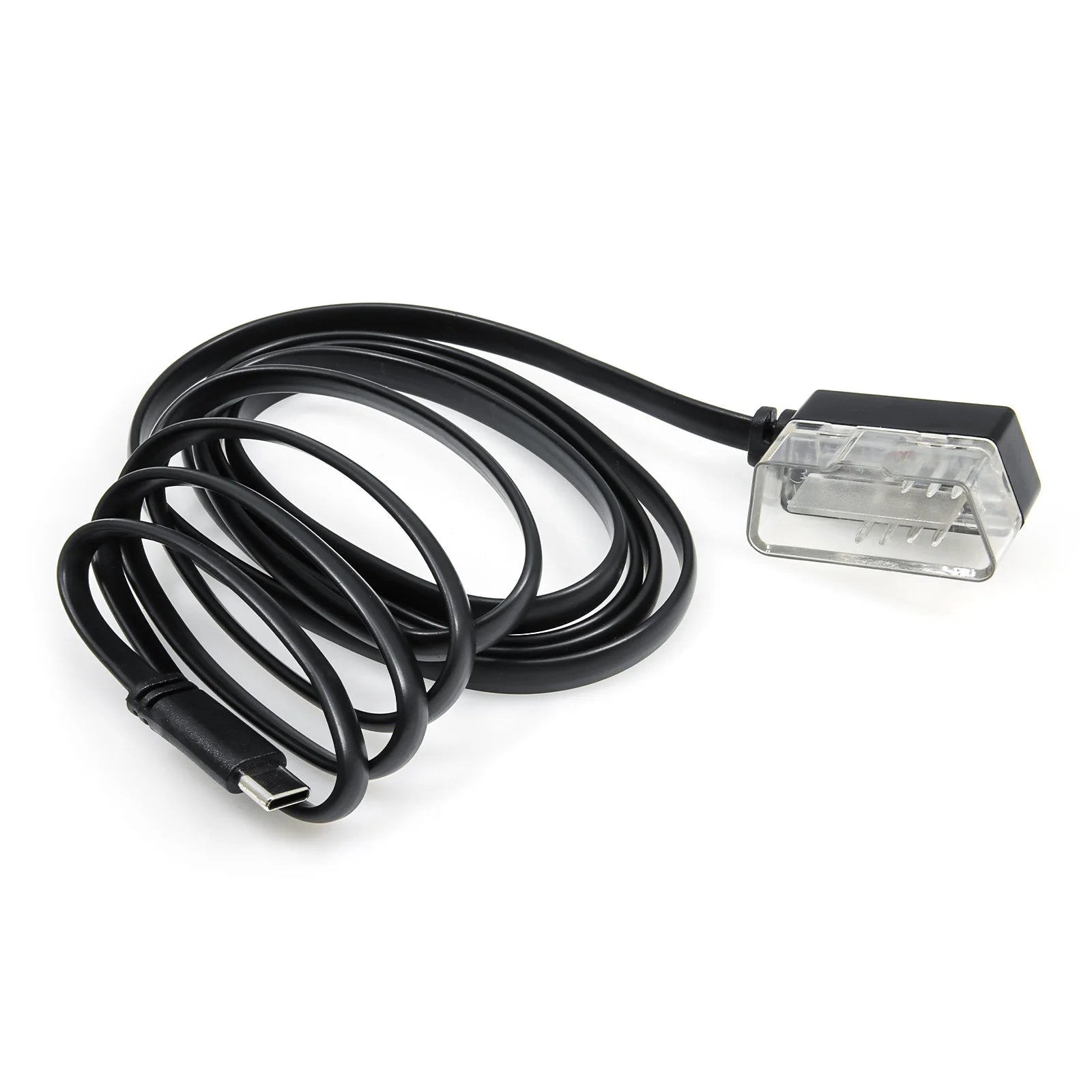 1.8M Obd2 Cable Wire Fit P24 P10-Pro Car Head Up Display Cable Type-C Connecting Line Diagnosis Tool Switch OBDII HUD Adapter Techelectronicx