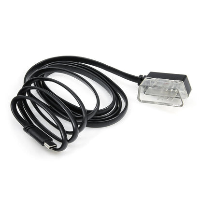 1.8M Obd2 Cable Wire Fit P24 P10-Pro Car Head Up Display Cable Type-C Connecting Line Diagnosis Tool Switch OBDII HUD Adapter Techelectronicx