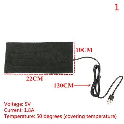 1/2pcs   5V Winter Warm Gloves Usb Powered Heated Pads Hand Warmer Pads TechElect