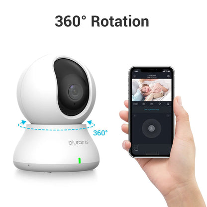 Blurams Baby Monitor Camera 2K HD Home Security Camera with Motion Detection and Two-Way Audio, Easy Setup, Clear Day & Night TechElect