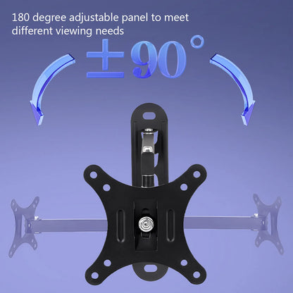 26bl TV Monitor Mounts LCD LED Monitor Wall Mount Bracket Adjustable TV Screen Frame Steel Holder  Support For 14-26 Inches TV TechElect
