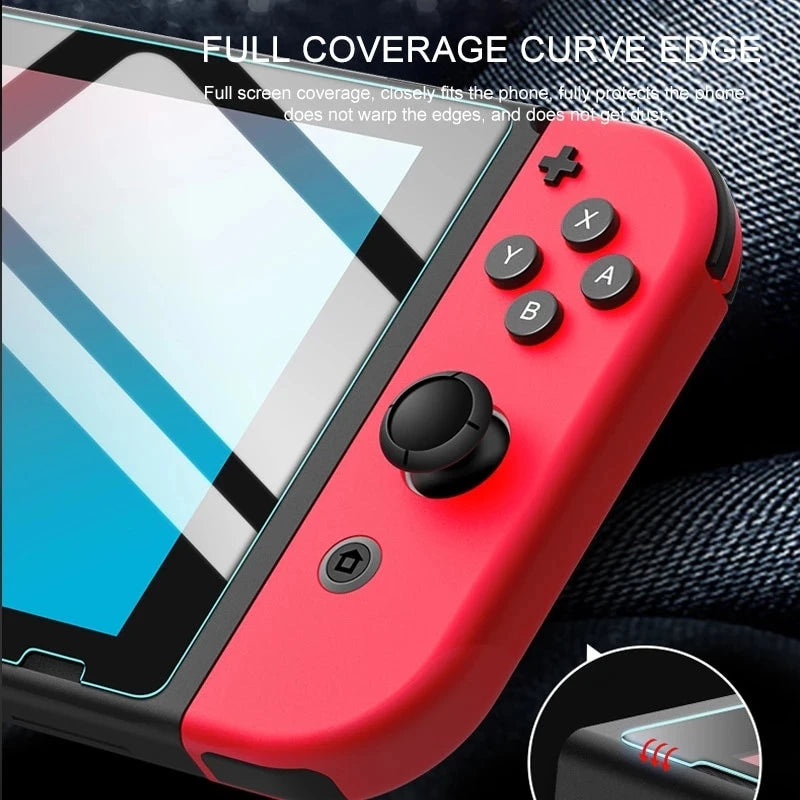 1/2/3PCS Tempered Glass for Nintendo Switch OLED 3 Pieces Screen Protector Film for Nintendo Switch Switch Lite Protective Glass Techelectronicx