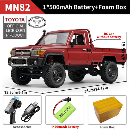 ZWN MN82 MN82S LC79 1/12 Full Scale RC Pickup Short Truck 4WD Remote Control Climbing Off-road Car Toys for Kids Christmas Gifts Techelectronicx