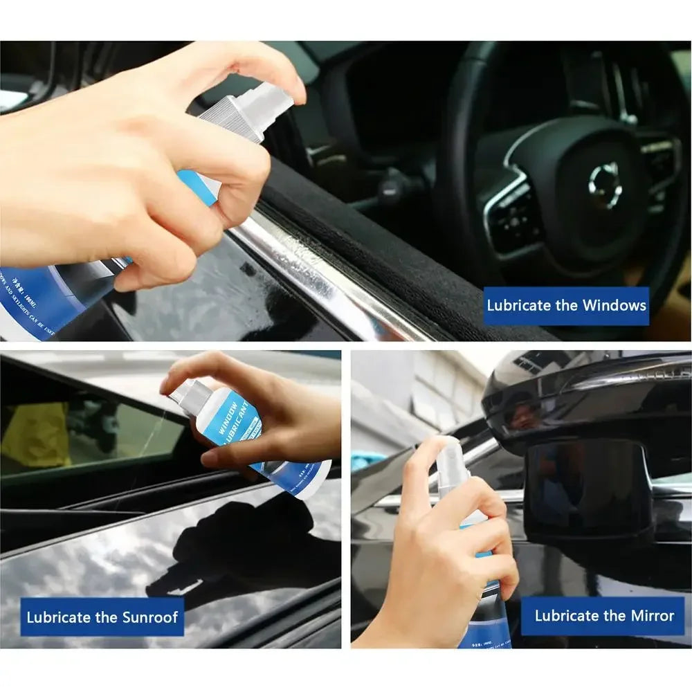 100ml Car Silicone Spray Lubricant Multi Surface Rubber Door Strip Softening Lubricant Vehicle Prevent Adhesion Lubricant Tools Techelectronicx