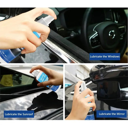 100ml Car Silicone Spray Lubricant Multi Surface Rubber Door Strip Softening Lubricant Vehicle Prevent Adhesion Lubricant Tools Techelectronicx