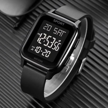 YIKAZE Sports Watch for Men Waterproof Multifunction Electronic Watch Ultra-thin Men's LED Digital Wristwatch for Man Student Techelectronicx