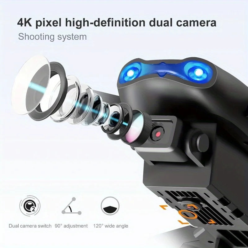 1080P HD Dual Camera E99Pro Drone & Altitude Hold, Beginner Friendly - Long Battery Life, USB Charging, Perfect Gift for Outdoor Techelectronicx