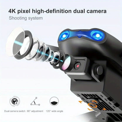 1080P HD Dual Camera E99Pro Drone & Altitude Hold, Beginner Friendly - Long Battery Life, USB Charging, Perfect Gift for Outdoor Techelectronicx