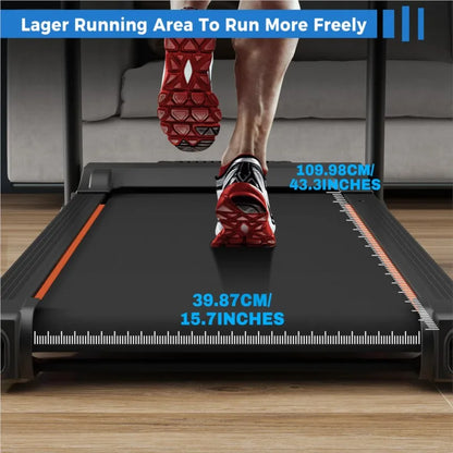 US Stock Compact Easy Folding Treadmill Motorized Running Jogging Machine with Audio Speakers and Incline Adjuster TechElect