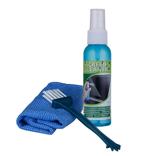 1 Set Brush Cloth Liquid High Qulity Screen Cleaning Kit for LCD TV Tablet Phone Pad Laptop Computer Camera Lens Cleaner TechElect