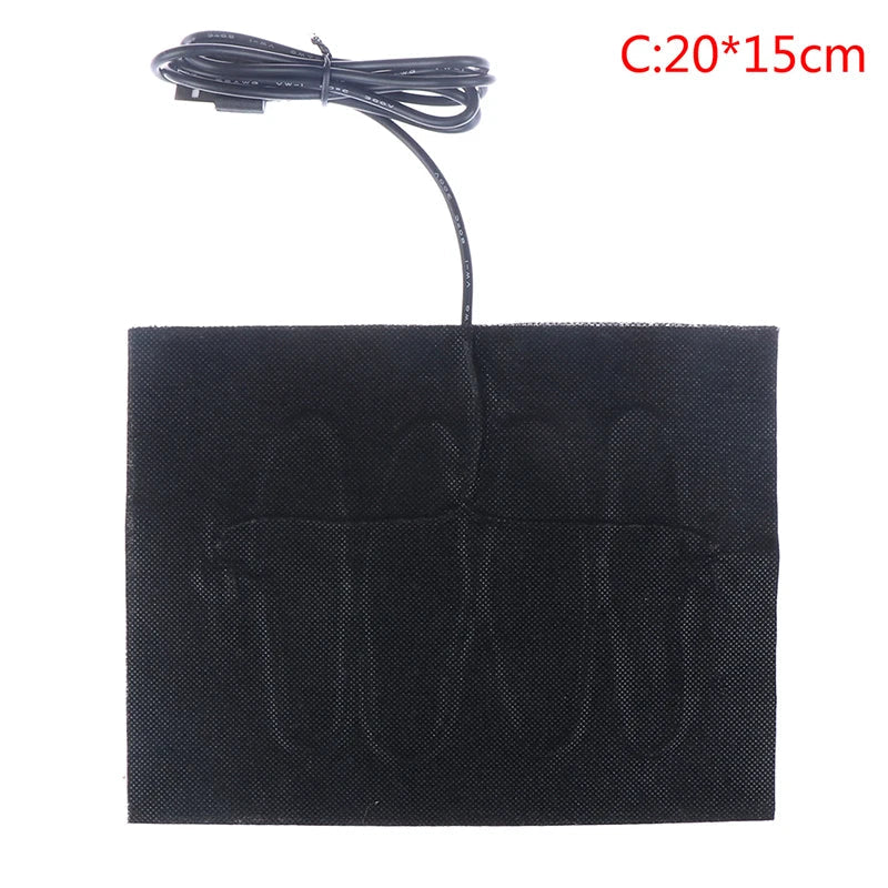 1/2pcs   5V Winter Warm Gloves Usb Powered Heated Pads Hand Warmer Pads TechElect