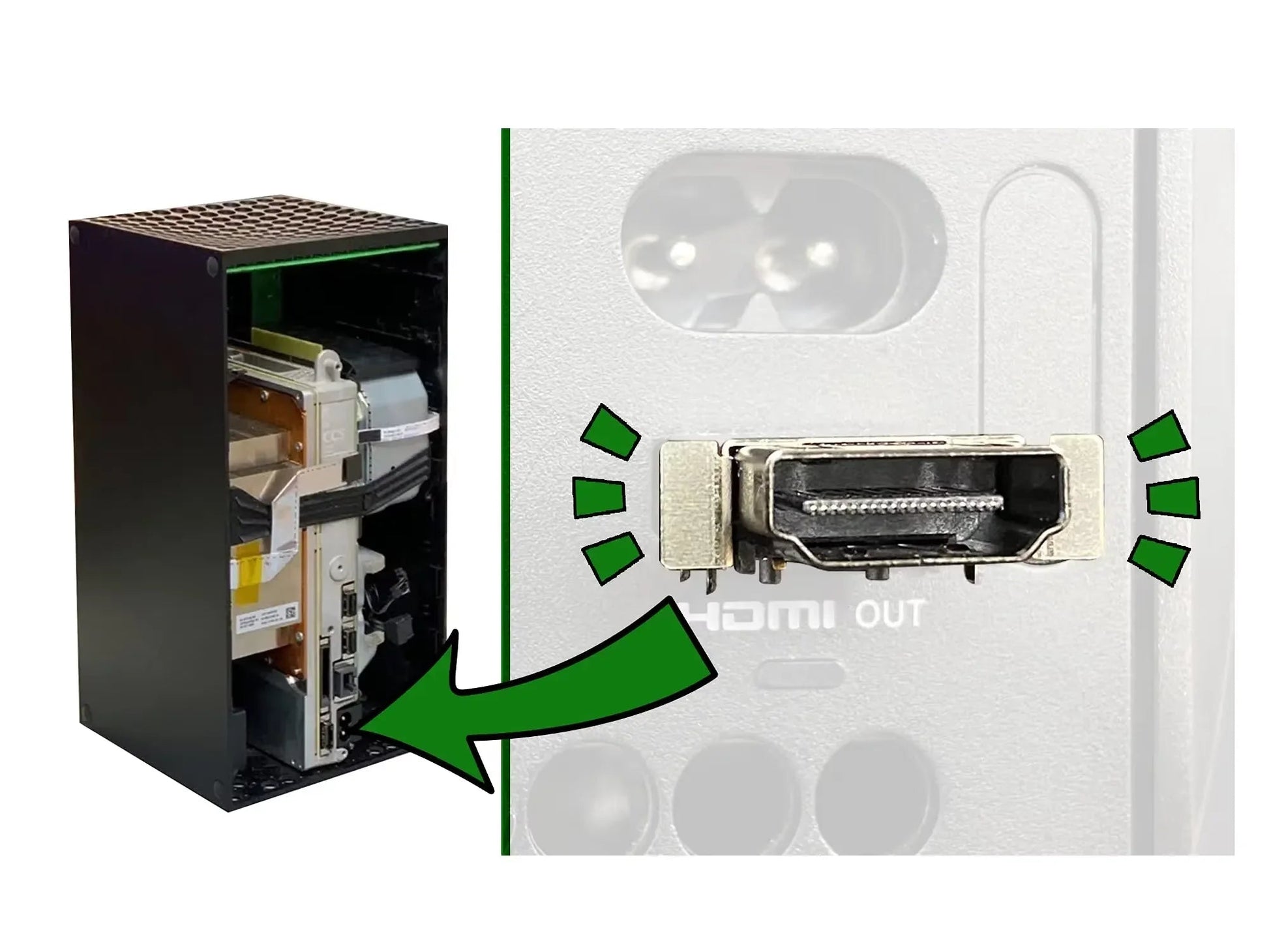 1-10pcs XSS XSX HDMI Port Connector Socket for Xbox Series X / Xbox Series S Replacement HDMI-Compatible Port Socket Connector Techelectronicx