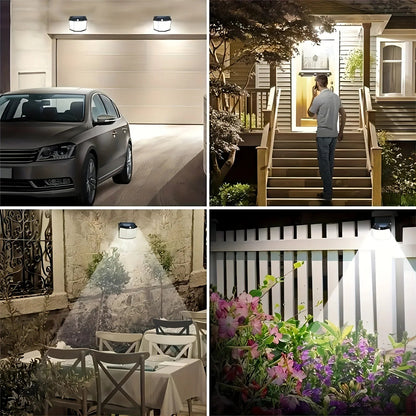 1/2PCS Solar Street Light 432 LED Reflector 3 Lighting Modes Waterproof Solar Powered Motion Sensor Wall Lamp for Garden Patio Techelectronicx
