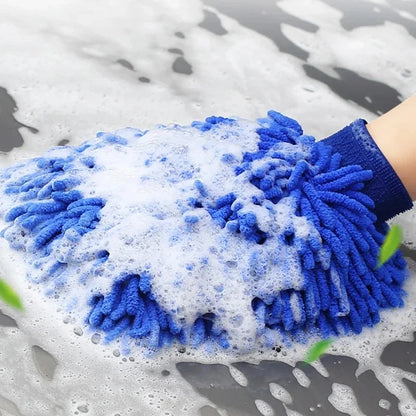 1/3/5pcs Microfiber Car Wash Gloves Auto Gloves Ultra Absorbent Wash Car Sponge Scratch Free Microfiber Car Cleaning Tool Techelectronicx