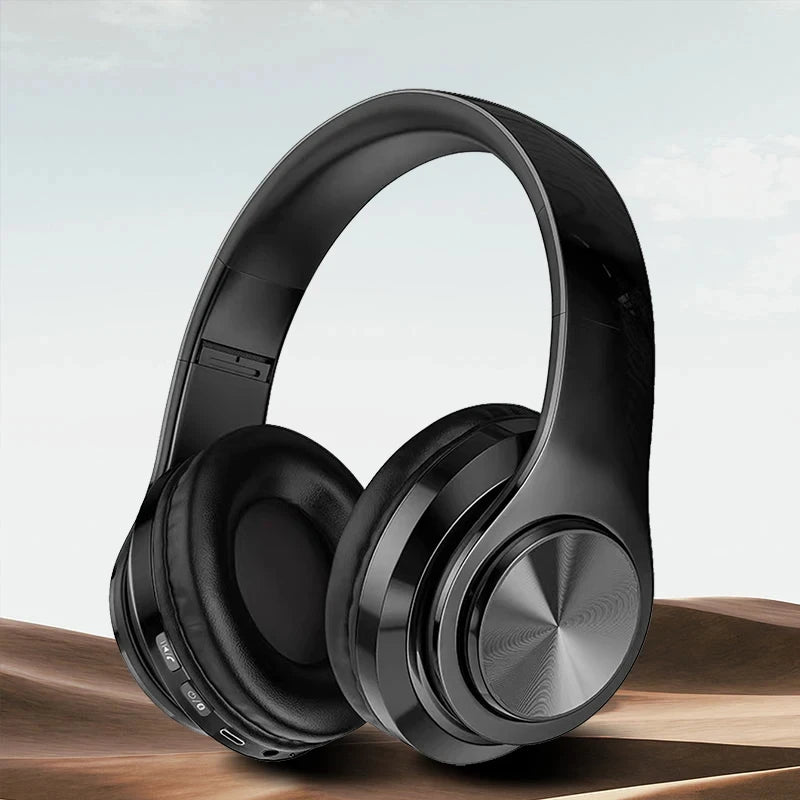 Wireless Bluetooth 5.0 Headphone With Microphone On-Ear Headset Stereo Sound Earphones Sports Gaming Foldable Headphones Game - TechElect
