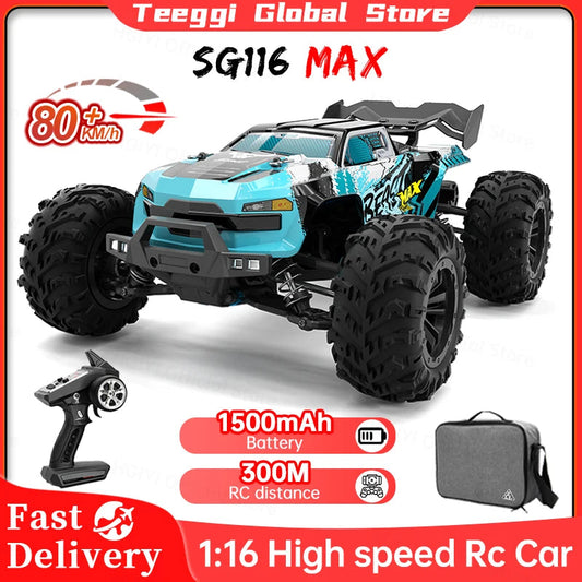 ZLL SG116 MAX/PRO 1:16 High Speed Drift Racing 80KM/H Or 40KM/H Brushless Motor 4WD RC Car Off Road Car Toys for For Kid Gift Techelectronicx
