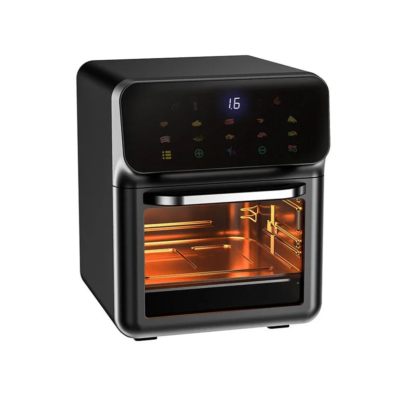 10L Large Capacity Electric Air Fryers Oil-free Automatic Household Kitchen 360°Baking Convection Oven Deep Fryer without Oil Techelectronicx