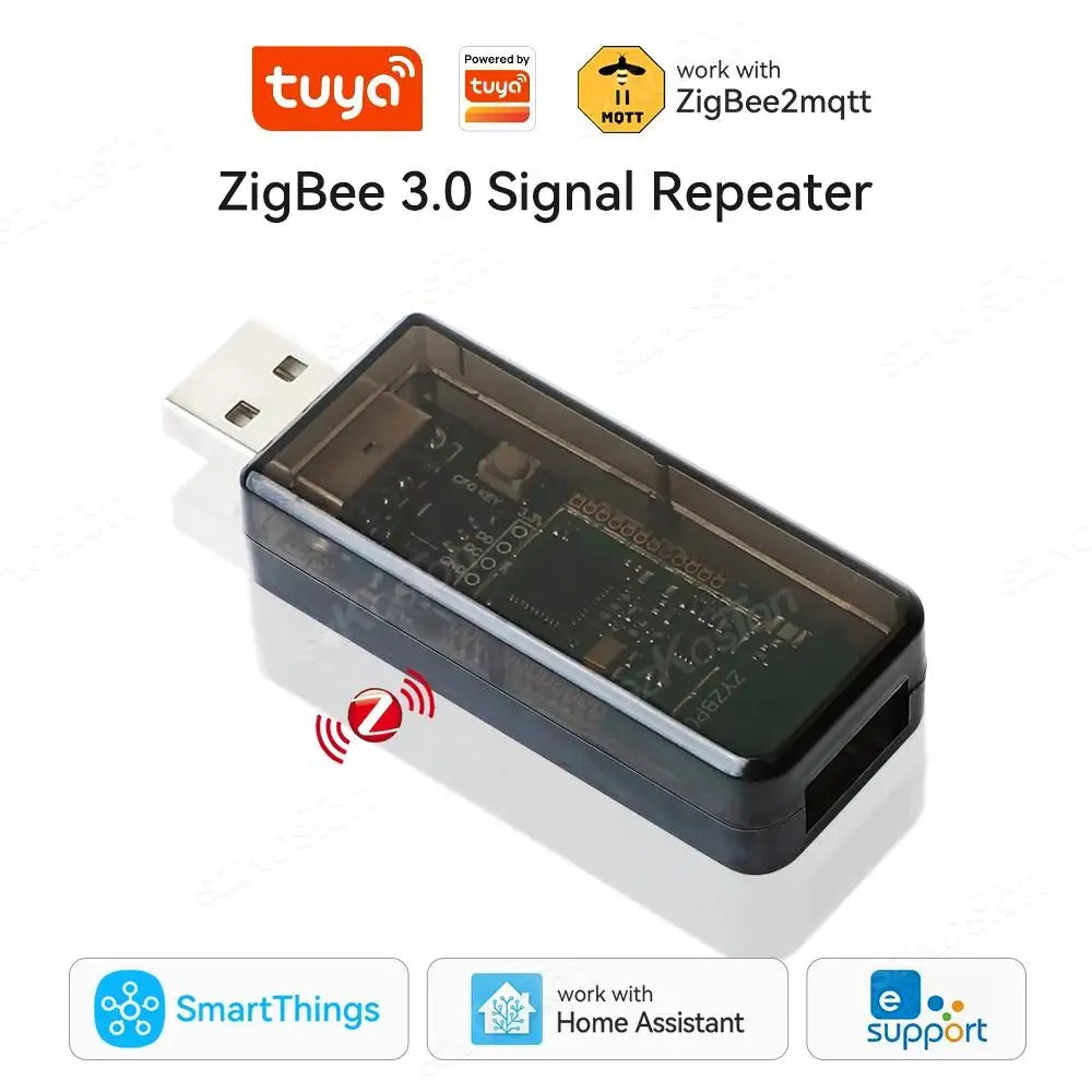 ZigBee 3.0 Signal Repeater USB Signal Amplifier Extender for Tuya eWeLink APP Home Assistant ZigBee2MQTT Tasmota SmartThings Techelectronicx