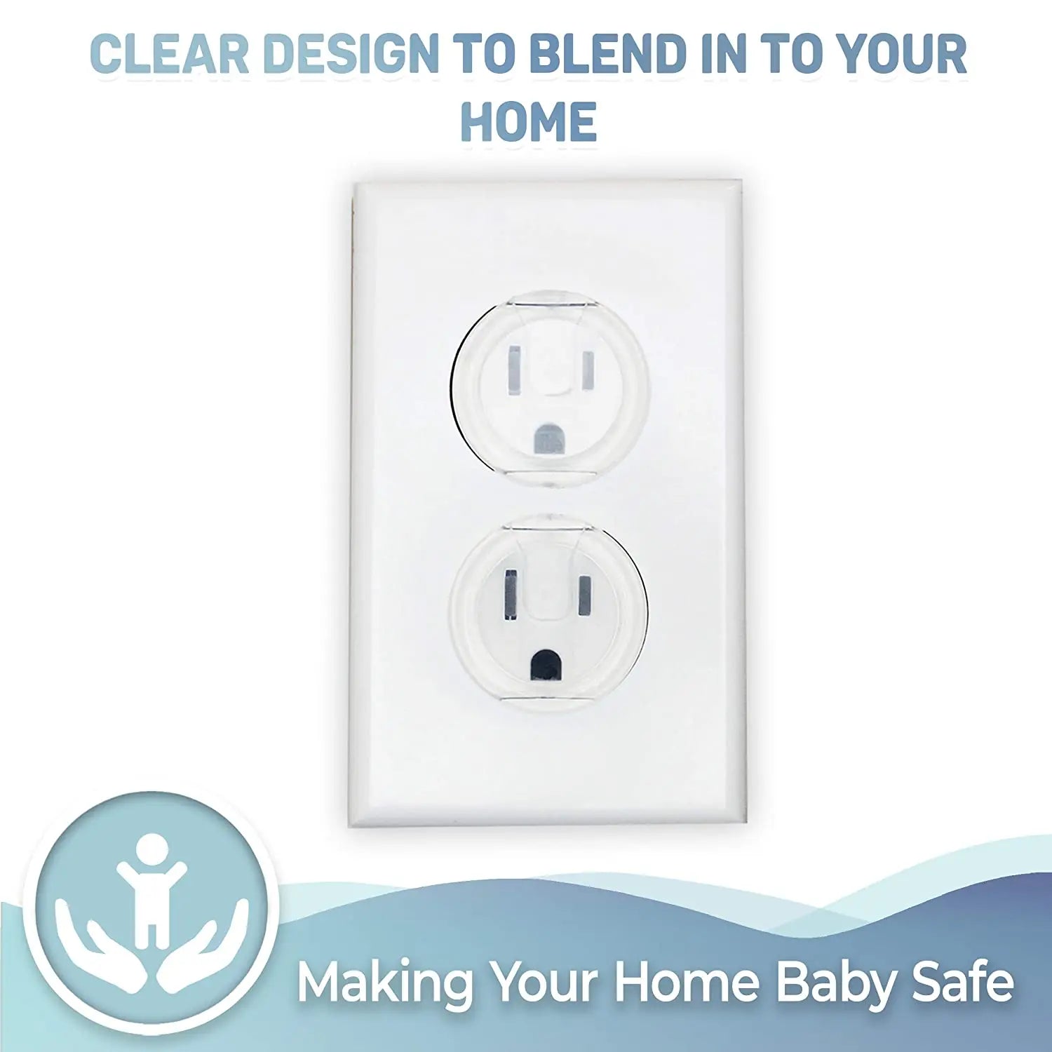 10pcs Outlet Covers, American Standard Baby Proofing Safety Child Secure Electric Plug Protectors TechElect