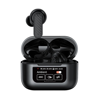 Wireless Headphone Earphones LED Touch Screen Visible Active Noise Cancellation music Headset Sport Earbuds With Microphone - TechElect