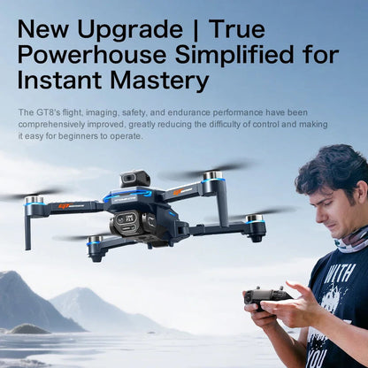 Xiaomi Mijia GT8 FPV Drone Professional 8K HD three Camera 5G Wifi Brushless Motor Aerial Photography Optical Flow RC Quadcopter Techelectronicx