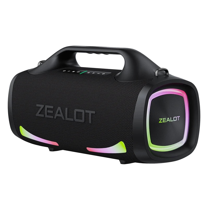 ZEALOT-S79 100W Loud Bluetooth Speaker with Stereo Sound, Built-in Power Bank, IPX6 Waterproof, for Party,Camping Techelectronicx