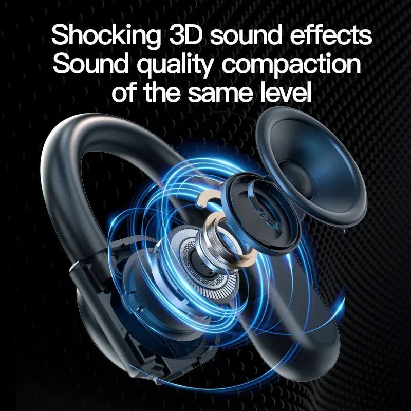 Wireless Headphones Bluetooth Headset With Microphone Bone Conduction Handsfree Noise Canceling Earphones For Driving Audifonos - TechElect