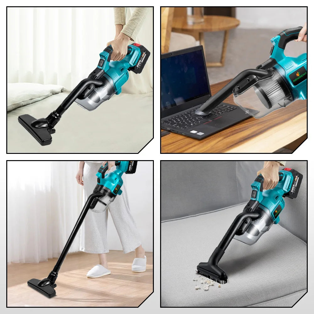 1000W Cordless Handheld Electric Vacuum Cleaner Powerful Rechargeable Household Indoor Cleaning Tools For 21V 18V Battery Techelectronicx