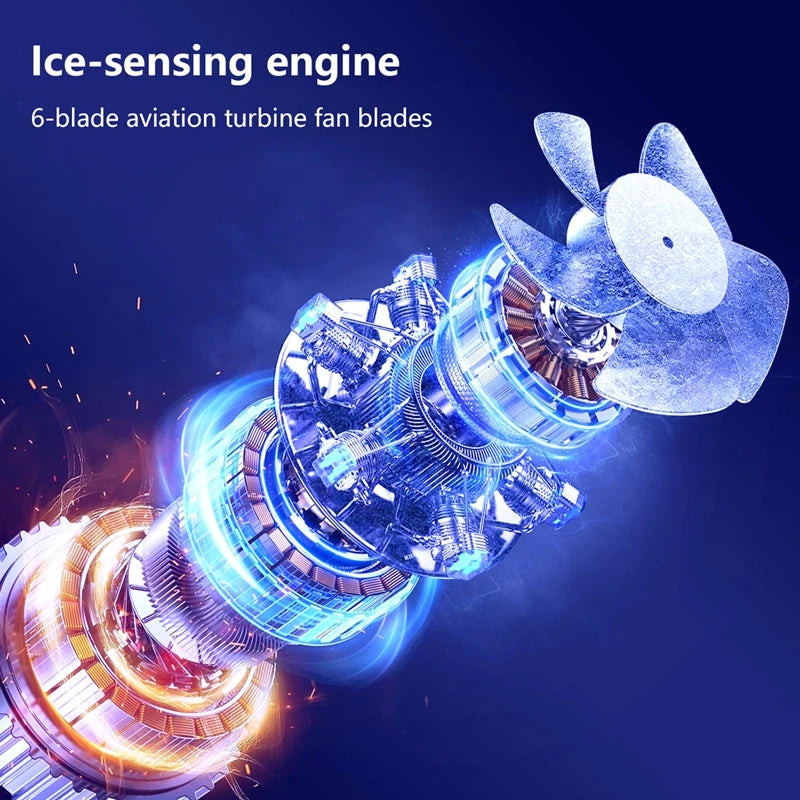 Xiaomi Mijia Mini Bladeless Handheld Fan USB Rechargeable Hand Fan Portable Personal Highspeed Fans Electric Eyelash Fan New Techelectronicx