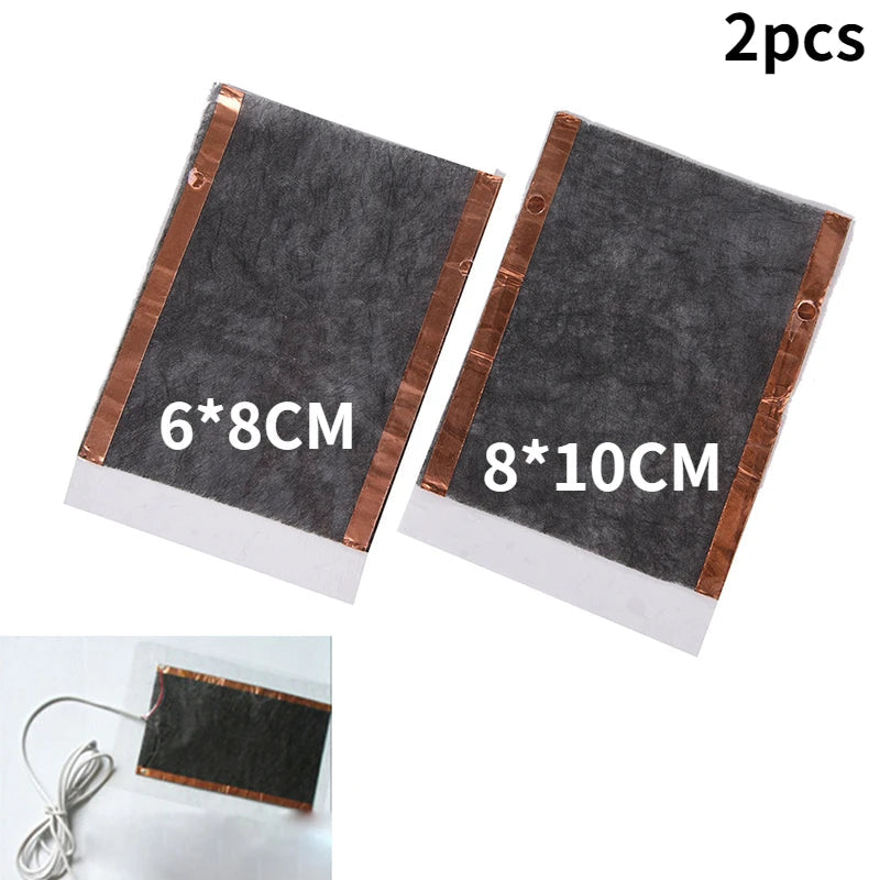 1/2pcs   5V Winter Warm Gloves Usb Powered Heated Pads Hand Warmer Pads TechElect