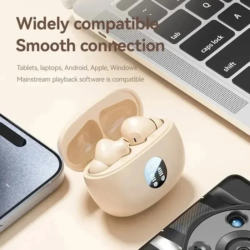 895B Wireless Headsets Bluetooth Earphone 5.3 ENC Earbuds LED Power Display TWS Sport Headphone with Mic for Smart Phone TechElect