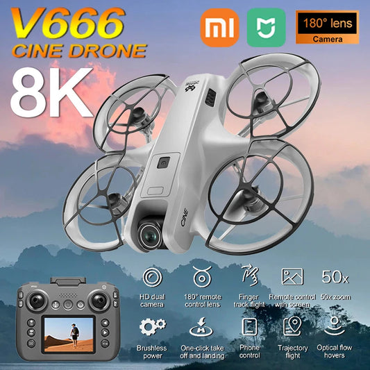 Xiaomi Mijia V666 Drone 8K Professional WIFI 5G Dron Obstacle Avoidance Brushless Altitude Headless Mode RC Quadcopter kids toys Techelectronicx