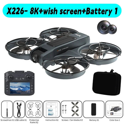 Xiaomi X226/X226VR Mini Drones 4K Professional Remote Control Helicopter Plane RC Dron With Screen Quadcopter Toys Gift for Kids Techelectronicx