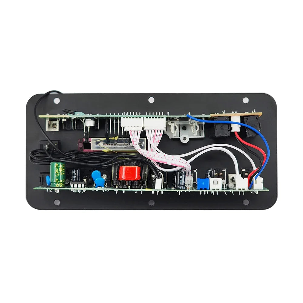 110V 220V 12V Digital Bluetooth Amplifier Board Subwoofer Dual Microphone Karaoke Amp Speaker Home Theater DIY 30W Techelectronicx