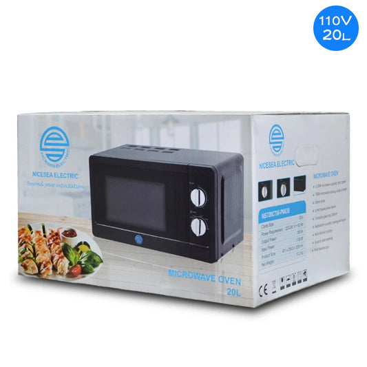 110V 60HZ Microwave Oven 20L Marine Turntable Commercial Household  Microwave Oven High Power 6-speed Adjustable 1150W Techelectronicx